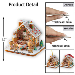 Ginger Bread Family - Personalized Family Ornament