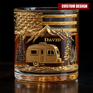 Campfire & Whiskey - Personalized Camping Whiskey Decanter Set