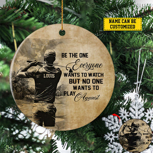 2024 New Release No One Wants To Play Against-Personalized Motivational Golf Ornament-Gifts For Golf Lovers