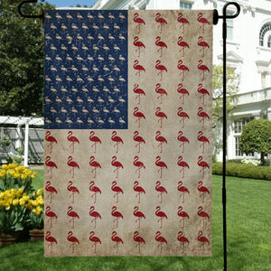 July 4th Flamingo American Garden Flag & House Flag-Gift For Flamingo Lovers