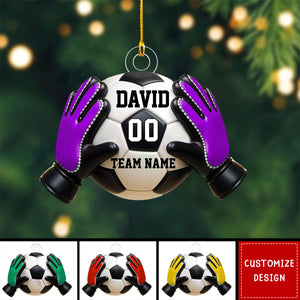 Personalized Goalkeeper Christmas Ornament Gift for Soccer Lover-New Release
