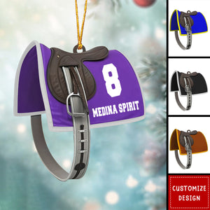 Personalized Horse Racing Saddle Christmas Ornaments - Horse Racing Gifts - 2024 New Release