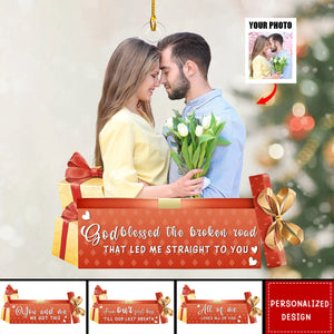 2024 New Release God Knew My Heart Needed You-Personalized Ornament-Christmas, Anniversary Gift For Couple, Wedding Couple