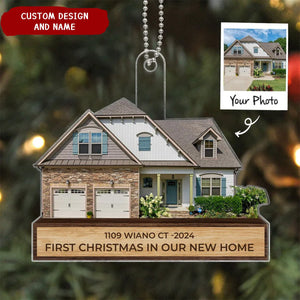 Personalized Our House Photo Upload Christmas Ornament