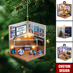 Personalized Volleyball Club Christmas Ornament - Gift For Volleyball Player