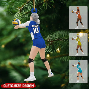 Personalized Volleyball Player Christmas Ornament - Gift For Volleyball Player