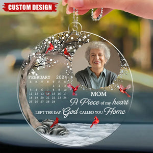 My Heart Changed Forever - Personalized Memorial Car Ornament