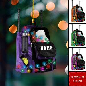 Personalized Softball Bag Christmas Ornament-Gifts For Softball Lovers-2024 New Release