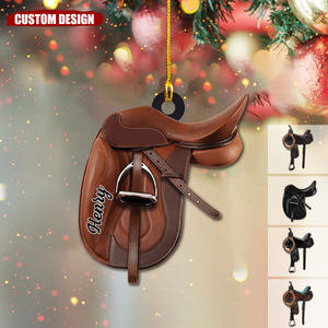 New Release Personalized Horse Saddle Christmas Ornament-Gifts For Horse Lover