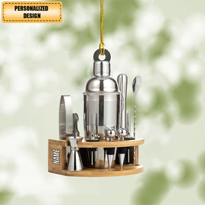 New Release Bartender-Personalized Christmas Ornament-Gift For Barmen Lover