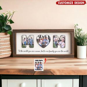 Personalized 2-Layered Wooden Plaque - Mother’s Day Gift For Mom