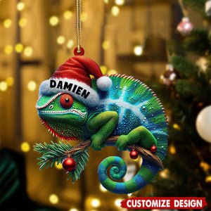 Personalized Chameleon Christmas Ornament-2024 New Release