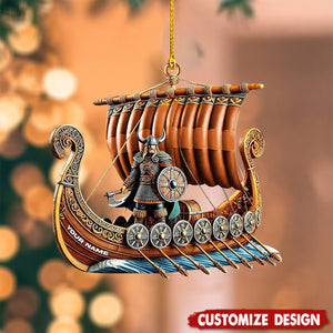 Personalized Viking Ship Christmas Ornament Gift For History Enthusiasts-2025New Release
