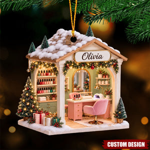 Personalized Nail Tech Ornament, Manicurist Gift, Nail Artist Gift