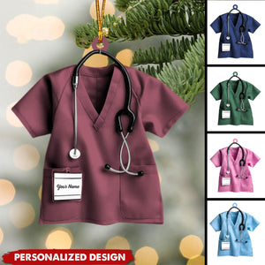 Personalized Scrubs Nurse Ornament-Gifts For Healthcare Workers-2024 New Release