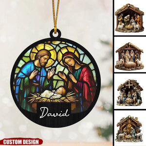 Personalized Nativity Scene Christmas Ornament-2024 New Release