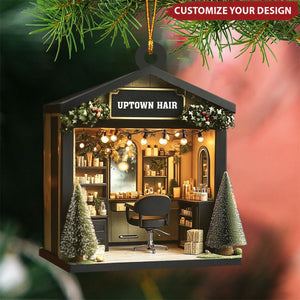 Personalized Hair Salon Christmas Ornament Gift For Hairdresser - 2024 New Release
