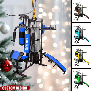 2024 New Release Personalized Exercise Equipment Gym Christmas Ornament - Gift For Gym Lover