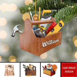 Personalized Carpenter Tool Box Ornament Gift For Carpenter - 2024 New Release