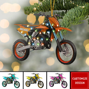 Personalized Motocross Motocycles Christmas Ornament - 2024 New Release