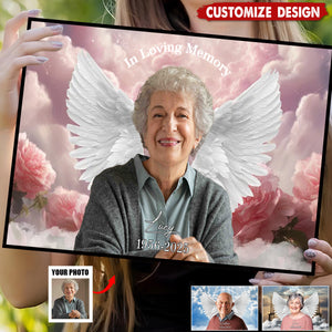 Gateway To Heaven Memorial - Personalized Upload Photo Poster - Memorial Keepsake of Lost Loved Ones