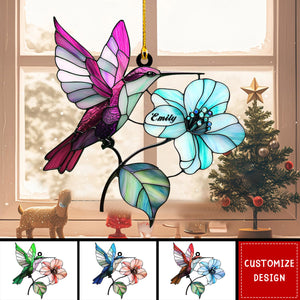 Personalized Hummingbird Christmas Ornament Gift for Bird Lovers - 2024 New Release