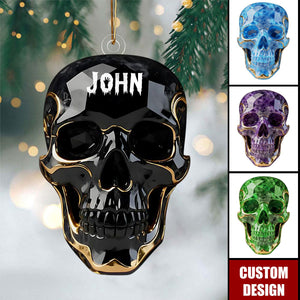 Beautiful Skull - Personalized Skull Christmas Ornament