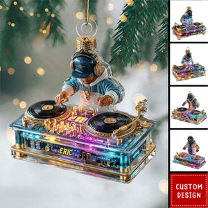 Personalized DJ Design Ornament- Gift For DJ Lovers