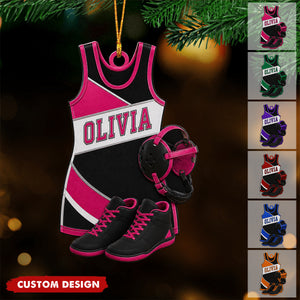 Personalized Wrestling Ornament, Wrestling Gift