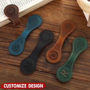 Personalized Leather Magnetic Bookmark - Reader Lover Gifts