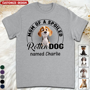 Spoiled Rotten Dog Chibi Cartoon - Personalized Unisex T-shirt