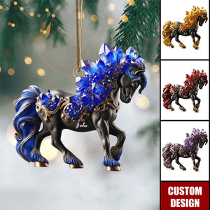 Personalized Horse Style Ornament - Gift For Horse Riding Lovers