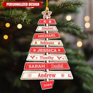 2024 New Release Family Tree-Personalized Acrylic Ornament