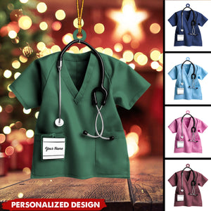 Personalized Scrubs Nurse Ornament-Gifts For Healthcare Workers-2024 New Release
