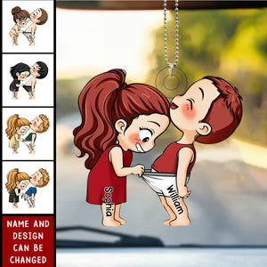 Personalized couple doll Acrylic Ornament-Gift For Husband Wife, Anniversary