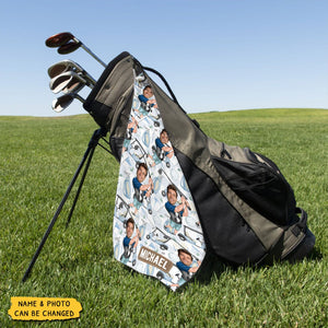 Funny Golfer - Personalized Golf Golf Towel, Gift For Golf Lovers