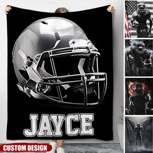 Personalized American Football Blanket - Gift For Football Lovers