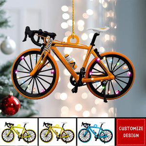Personalized road bicycle Christmas Ornaments - Gift For Bicycle Rider - 2024 New Release