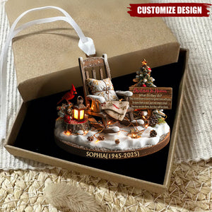 Christmas In Heaven - Personalized Memorial Custom Ornament