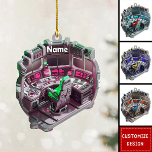 Personalized Space Rocket Ship Ornament-Space Gifts-2024 New Release