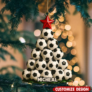 Personalized Soccer Christmas Ornament Great Gift Idea For Soccer Players Soccer Christmas Soccer