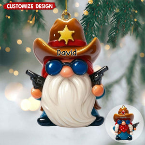 Personalized Cowboy Couple Ornament Gift for Couples