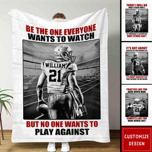 Personalized American Football Blanket - Gift For American Football Player