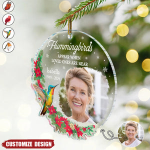 Custom Photo Memorial When Loved Ones Are Near - Personalized Shaped Acrylic Ornament - 2024 New Release