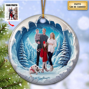 Family Photo Personalized Ceramic Ornament - New Release