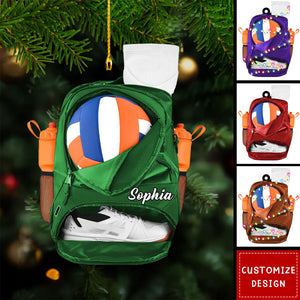 Personalized Volleyball Bag Ornament-Gift for Volleyball Players-New Release