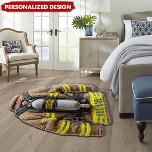 Proud Firefighter-Personalized Firefighter Doormat/ Rug