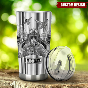 The Sky Is Not The Limit - Personalized Pilot Tumbler