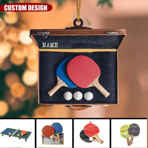 2024 New Release Personalized Ping Pong Christmas Ornament - Gift For Ping Pong Lover