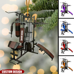 2024 New Release Personalized Exercise Equipment Gym Christmas Ornament - Gift For Gym Lover